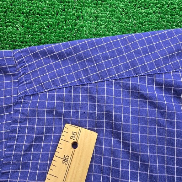 St Louis Blues Shirt Mens‎ XL/2XL Blue Check Button Down Long Sleeve NHL Hockey - Picture 4 of 9